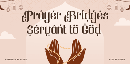 Marhab Ramadan Font Poster 3