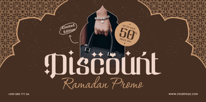 Marhab Ramadan Font Poster 5