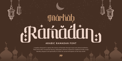 Marhab Ramadan Font Poster 1