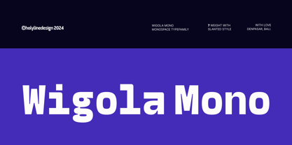 Wigola Mono Font Poster 1