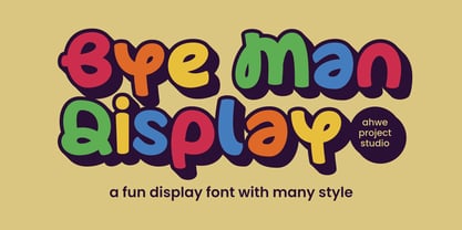 Bye Man Font Poster 1