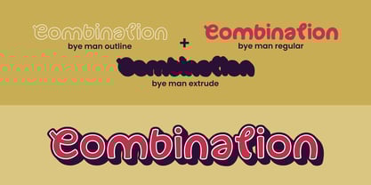 Bye Man Font Poster 2