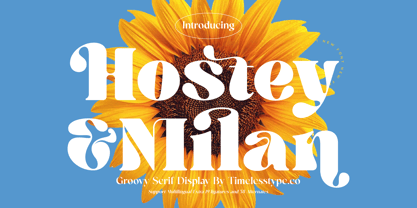 Hostey & Milan Font Poster 1