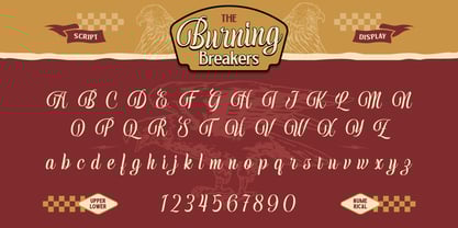 Burning Breakers Font Poster 2