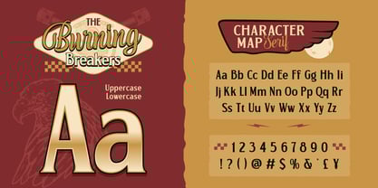 Burning Breakers Font Poster 4