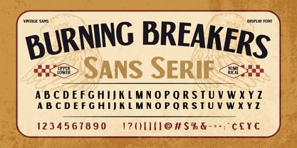 Burning Breakers Font Poster 5