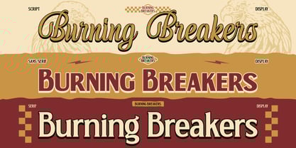Burning Breakers Font Poster 7