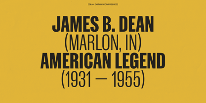 Dean Gothic Variable Font Poster 6