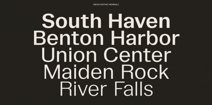 Dean Gothic Variable Font Poster 5