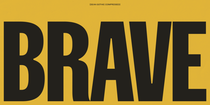 Dean Gothic Variable Font Poster 8