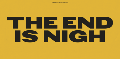 Dean Gothic Variable Font Poster 12