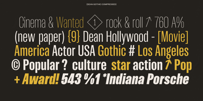Dean Gothic Variable Font Poster 11