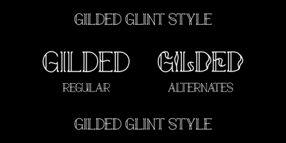 Gilded Glint Font Poster 10