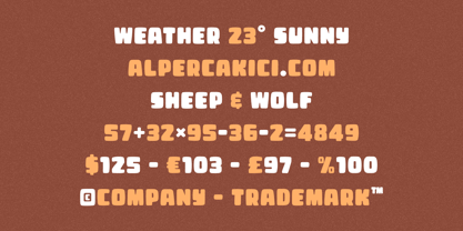 Sheepwool Font Poster 11