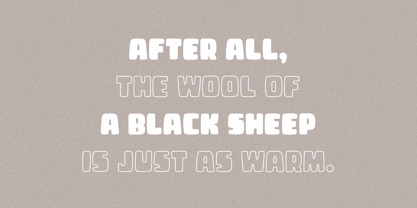 Sheepwool Font Poster 10