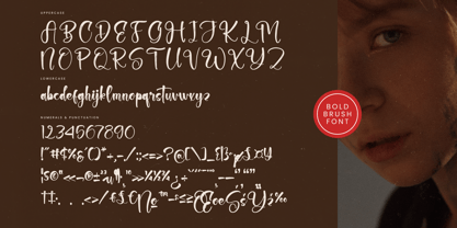 Chinstrap Stucky Font Poster 14