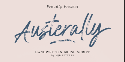 Austerally Font Poster 1