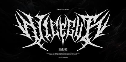 Vilegut Font Poster 1