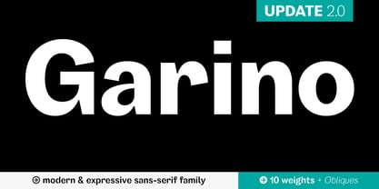 Garino Font Poster 1