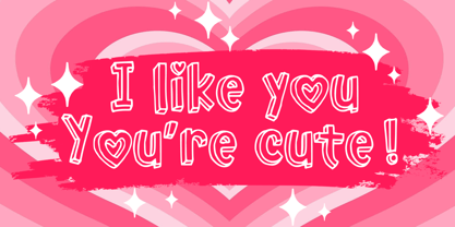 Love 3 d Font Poster 2