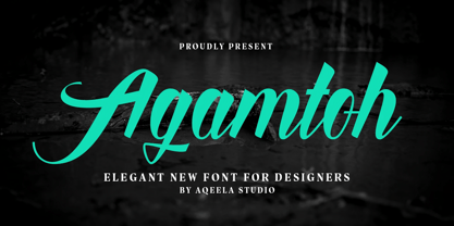 Agamtoh Font Poster 1