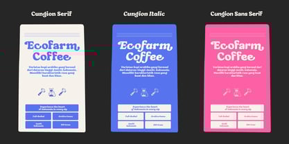 Cungion Font Poster 3