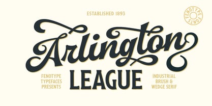 Arlington League Font Poster 1