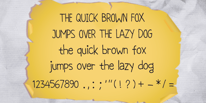 Notebook Handwriting Font Poster 4