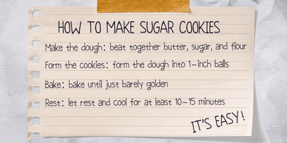 Notebook Handwriting Font Poster 3