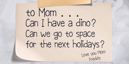 Notebook Handwriting Font Poster 2