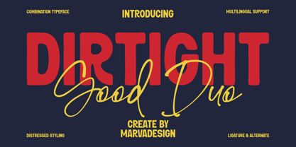 Dirtight Font Poster 1
