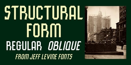 Structural Form JNL Font Poster 1