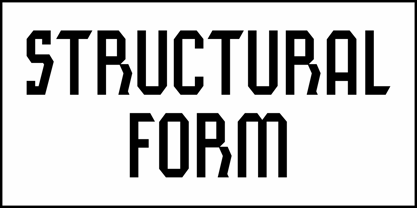 Structural Form JNL Font Poster 2