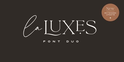 La Luxes Font Poster 1