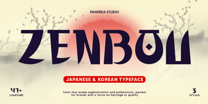 Zenbou Font Poster 1