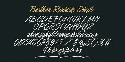 Barthon Riverside Font Poster 6