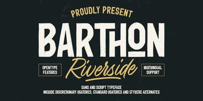 Barthon Riverside Font Poster 1