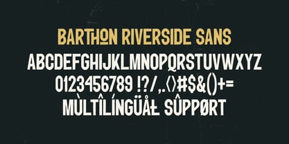 Barthon Riverside Font Poster 5