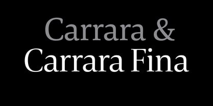 Carrara Fina Font Poster 4