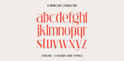 Chavora Font Poster 14