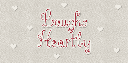 Laughs Heartly Font Poster 1