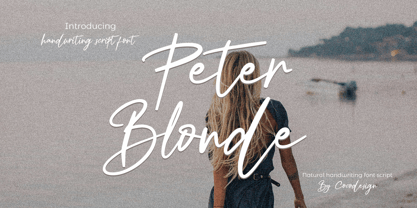 Peter Blonde Font Poster 1