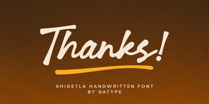Shigetla Font Poster 8