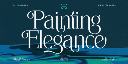 Painting Elegance Font Poster 1