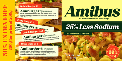 BT Amibus Font Poster 12