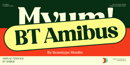 BT Amibus Font Poster 1