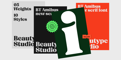BT Amibus Font Poster 5