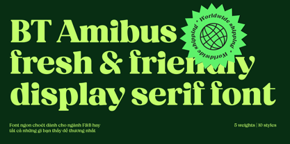 BT Amibus Font Poster 3