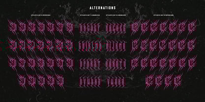 Mega Snake Font Poster 14