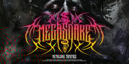 Mega Snake Font Poster 1